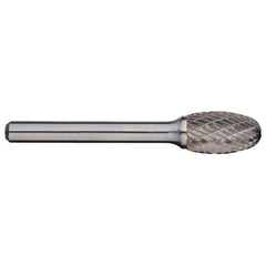 Alpha-1/4In Oval Carbide Burr - 4In Long