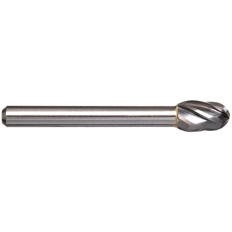 Alpha-3/8In Oval Aluminium Cut Carbide Burr