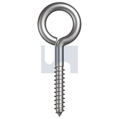 Hobsons - 3/8" x 2-1/2" - Mild Steel Eye Screw Heavy - Zinc Plated | SEMSZL0370250