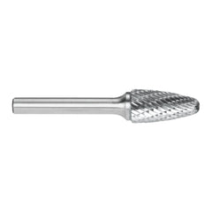 Alpha-3/8In Tree Radius Nose Carbide Burr | Silver Series