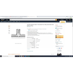 Hardie Hose - P14 Stainless Barbed Tee 3/4 | SF-P14-12