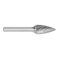 Alpha-1/2In Tree Pointed Nose Carbide Burr | Silver Series