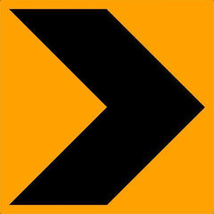 Uniform Safety Signs - 600x600mm - Aluminium - Class 1 - Chevron | SG210-ALUM