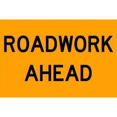 Uniform Safety Signs - 900 x 600mm - Metal - Class 1 Reflective - Roadwork Ahead | SG500