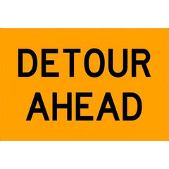 Uniform Safety Signs - 900 x 600mm - Metal - Class 1 Reflective - Detour Ahead | SG506