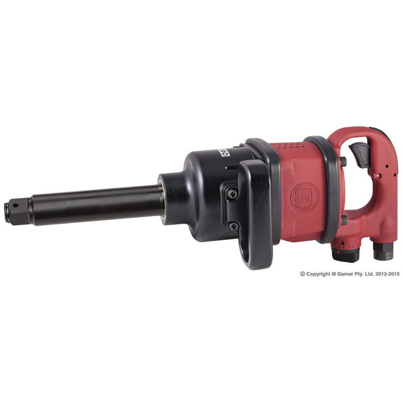 Shinano - 1" H-Duty Inline Grip Impact Wrench with 6" extended anvil | SI1876
