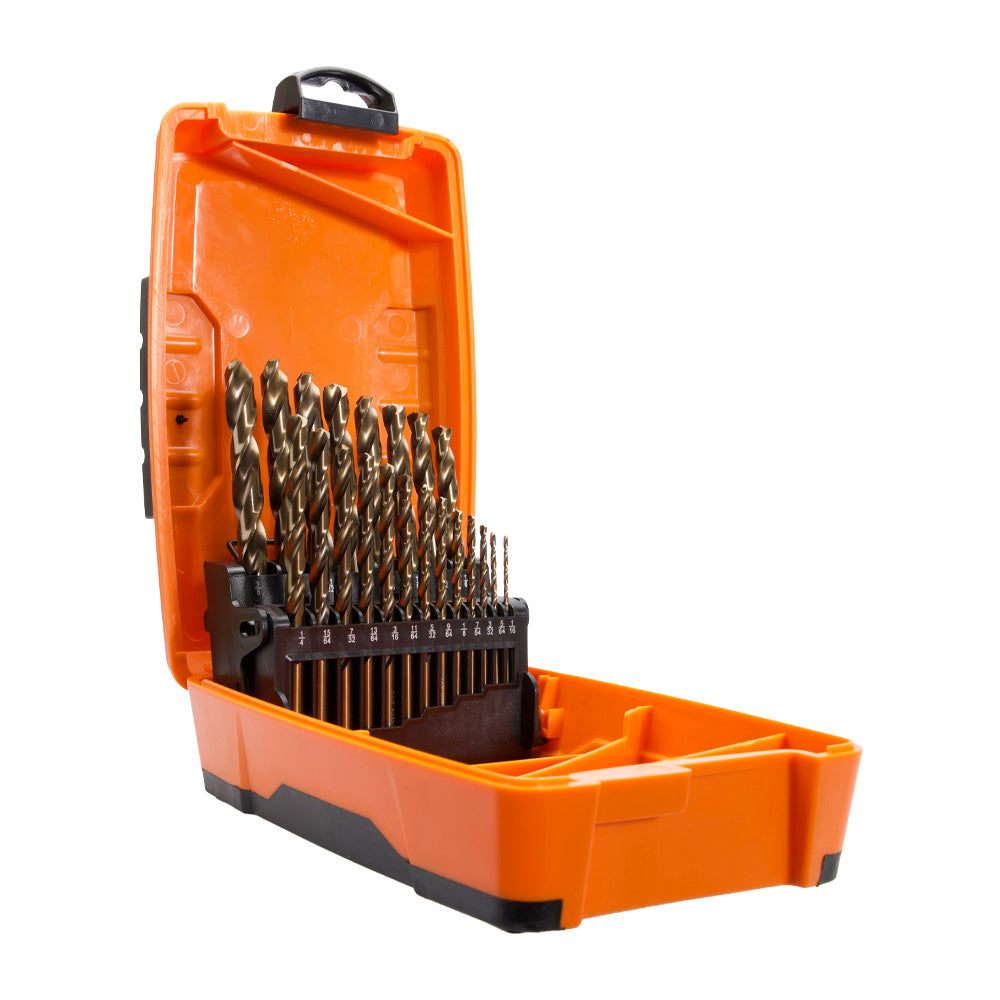 Alpha-21Pce Imperial Alpha Tuffbox Cobalt Drill Set 1/16-3/8In
