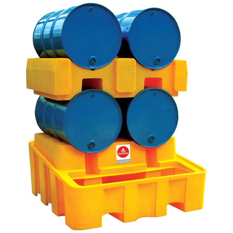 Alemlube - 4 Drum Rack And Spill Container | SJ-200-010