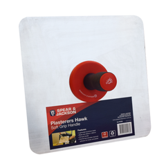 Spear & Jackson - Hawk Plasterers 330Mm X 330Mm Aluminium Blade Soft Grip Handle | SJ-PHSG