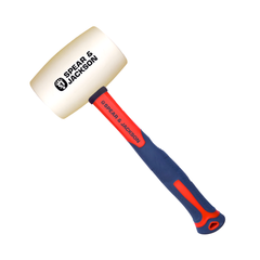Spear & Jackson - Mallet Rubber White Fibreglass Handle 450G/16Oz | SJ-WRM16FG