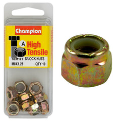 Champion - HEX NUTS - SELF-LOCKING - NYLON INSERT - M8 x 1.25mm | SLM161