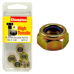 Champion - HEX NUTS - SELF-LOCKING - NYLON INSERT - M8 x 1.00mm | SLM162