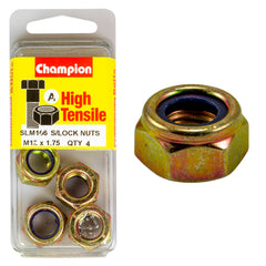 Champion - HEX NUTS - SELF-LOCKING - NYLON INSERT - M12 x 1.75mm | SLM166
