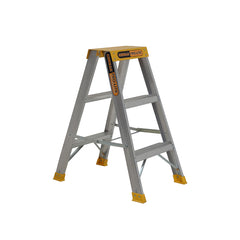 Gorilla - Double sided A-frame ladder 3 Step (0.85m) Pro-Lite Aluminium 150kg Industrial | SM003-PRO