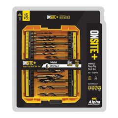 Alpha - Step Tip Drill Bit Set Fast & Precise Drilling | SM16ST