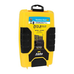 Alpha - 19 Piece Alpha Stainless Plus Metric Tuffbox Drill Set | SM19PBP