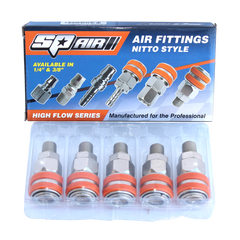 SP Air - Air Tool Fitting - Coupler Male Thread 1/4" Nitto Style (Box Of 5) | SM20BX