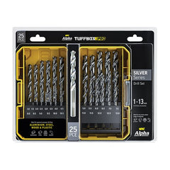 Alpha 25 Pc Silver Series Metric Tuffbox Pro Drill Set