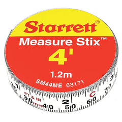Starrett - Measure Stix 1/2 X 1.2m/4' Steel Tape Left To Right With Adhesive Backing | SM44ME
