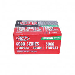 Airco -  6030 Stainless Steel Staples. Box Qty: 5.000 | SM60303