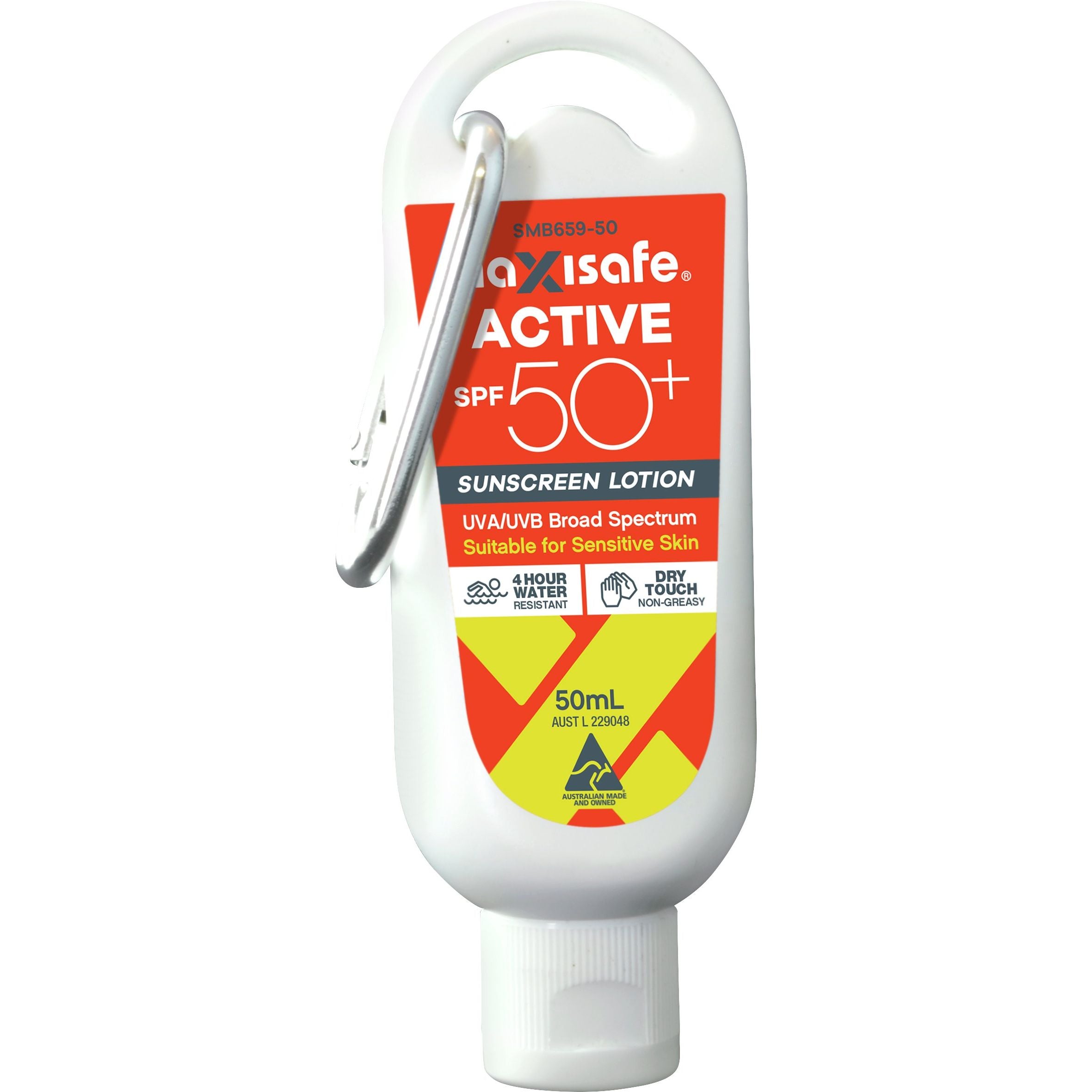 Maxisafe - Spf 50+ Suncreen Lotion, 50Ml With Carabiner | SMB659-50
