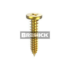 Bremick - Needle Point Flat Top Zinc Yellow 10 x 16mm (Box of 1000)