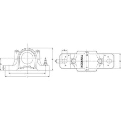 Timken - SNT Plummer Block Housing for 130mm Shaft (500 Series) | SNT526