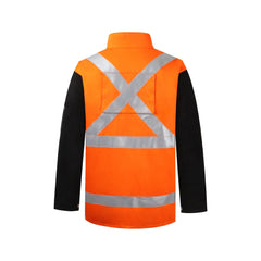 Weldtronic - TS. Welding Jacket Hi-VIS FR. Body Leather Sleeves XL | SP.J4234