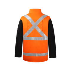 Weldtronic - TS. Welding Jacket Hi-VIS FR. Body Leather Sleeves L | SP.J4233