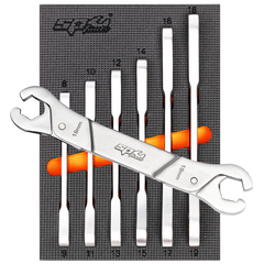 SP Tools - Spanner Set - Flare Nut Ratcheting 6pc (Metric/Sae Combined) | SP10046