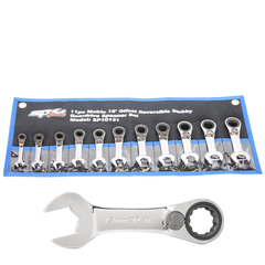 SP Tools - Spanner Set - Roe Stubby Reversible Geardrive 11pc Metric | SP10131