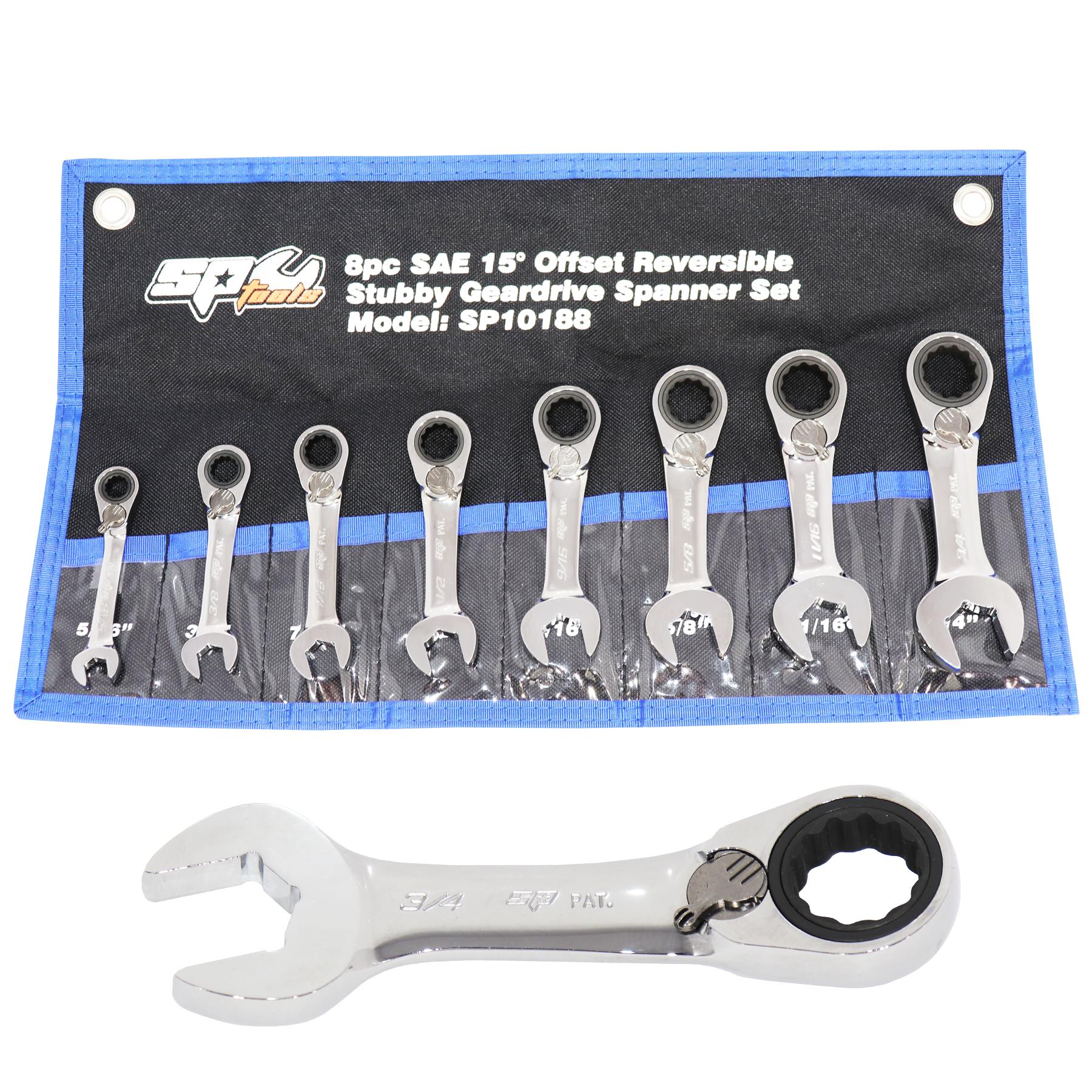 Sp Set SP Tools - Spanner Set Spanner Roe Stubby Reversible Ge () | SP TOOLS ...