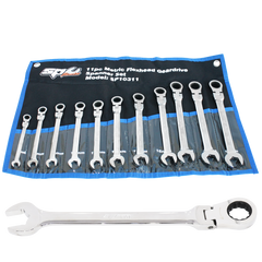 SP Tools - Spanner Set - Roe Geardrive Flex Head 11pc Metric | SP10311