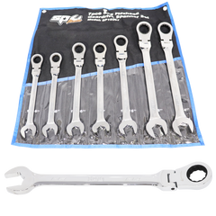 SP Tools - Spanner Set - Roe Geardrive/Quad Drive Flex Head Jumbo Sae 7pc | SP10367