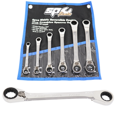 SP Tools - Spanner Set - Double Geardrive Ring Reversible Metric 6pc | SP10406