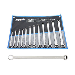 SP Tools - Spanner Set Box Drive Double Ring 0° Offset Extra Long 12 Piece Metric | SP10412