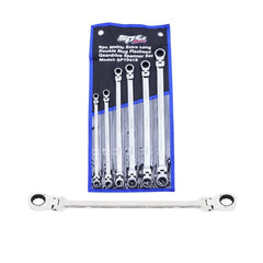 SP Tools - Spanner Set Ex Long Flex Double Ring 72T Geardrive 6 Piece Metric | SP10418