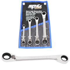 SP Tools - Spanner Set - Double Geardrive Ring Reversible Sae 4pc | SP10454