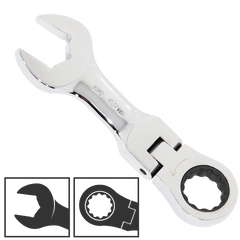 SP Tools - 7/16" Spanner Roe Stubby Flexhead Geardrive SAE | SP17354