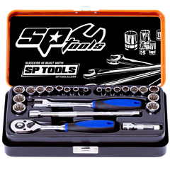 SP Tools - 1/4" Drive Socket Set 12 Point 23 Piece Metric/SAE | SP20100