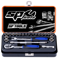 SP Tools - 1/4" Drive Socket Set 6 Point 23 Piece Metric/SAE | SP20102