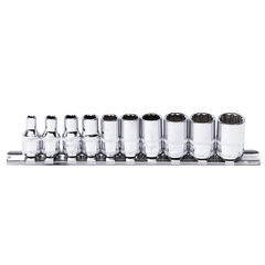 SP Tools - 1/4" Drive Metric Socket Rail 12 Point 10 Piece | SP20130