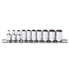 SP Tools - 1/4" Drive Metric Socket Rail 6 Point 10 Piece | SP20132