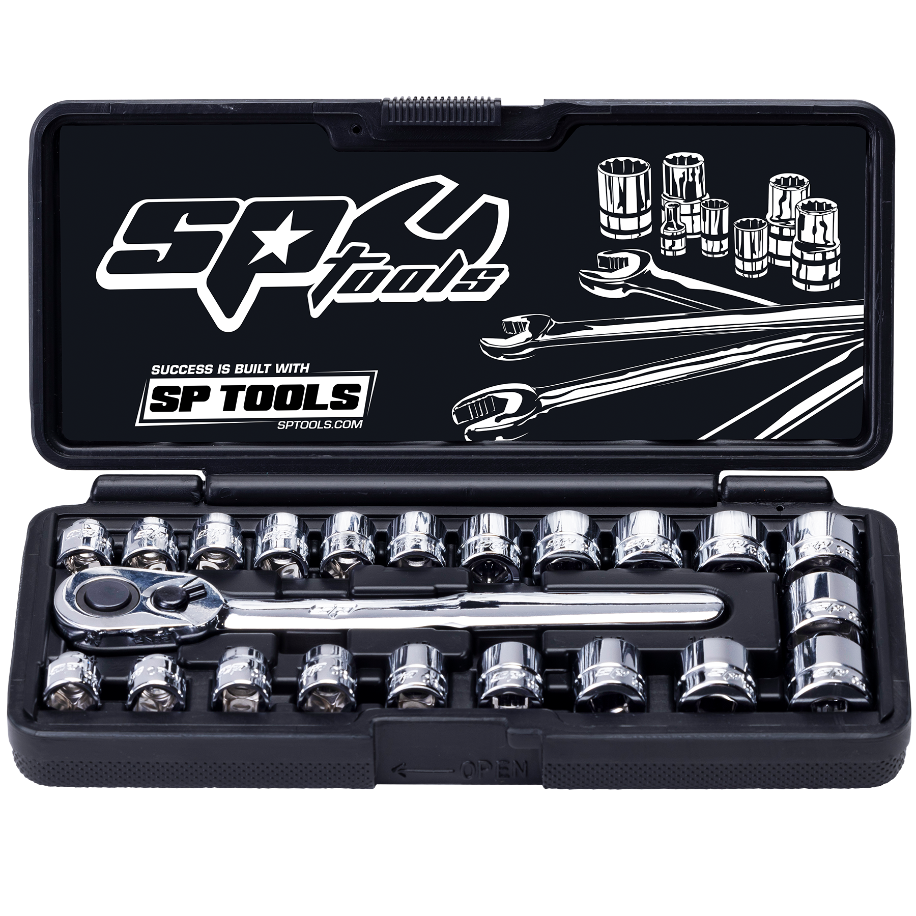 Sp Socket Set SP Tools - Socket Set - 3/8Dr 12Pt Low Profile 22pc Met () | SP TOOLS ...