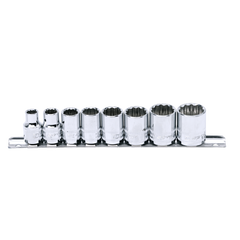 SP Tools - 3/8" Drive Socket Rail 12 Point 8 Piece SAE | SP20231