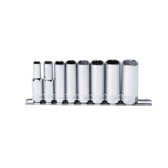 SP Tools - 3/8" Drive Socket Rail Deep 12 Point 8 Piece SAE | SP20241