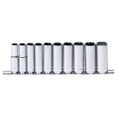 SP Tools - 3/8" Drive Metric Socket Rail Deep 6 Point 10 Piece | SP20242