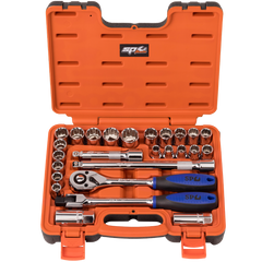 SP Tools - 1/2" Drive Socket Set 12 Point 26 Piece Metric/SAE in X-Case | SP20306