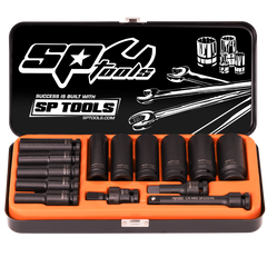 SP Tools - 1/2" Drive Socket Set Impact Deep 6 Point 14 Piece SAE | SP20325
