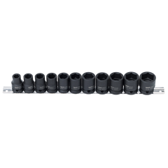 SP Tools - 1/2" Drive Metric Socket Rail Impact 6 Point 11 Piece | SP20350